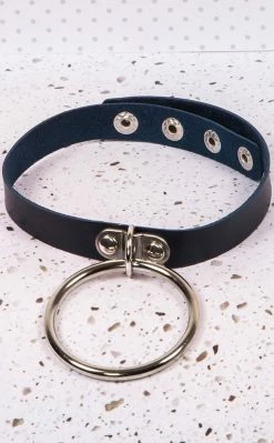 Cold Black Heart The Big O Choker Black
