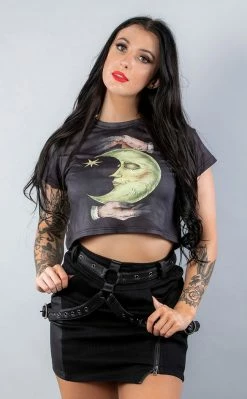Drop Dead Gorgeous The Mandrake & The Moon Crop Tee Clothing