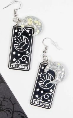 Tragic Beautiful Accessories The Moon Tarot Earrings