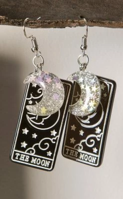 Tragic Beautiful Accessories The Moon Tarot Earrings