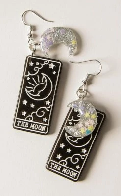 Tragic Beautiful Accessories The Moon Tarot Earrings