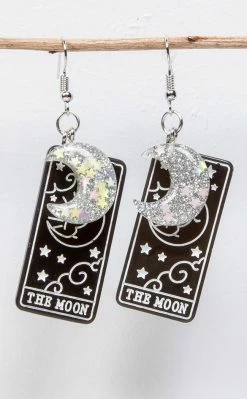 Tragic Beautiful Accessories The Moon Tarot Earrings