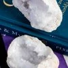 Crystals Witchcraft Thunder Egg Crystal Geode | Clear Calcite-Small 1 Crystals Witchcraft Thunder Egg Crystal Geode | Clear Calcite-Small