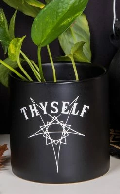 Death By Plants Home & Gifts Thyself Plant Pot | Black