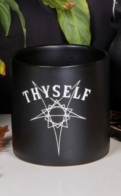 Death By Plants Home & Gifts Thyself Plant Pot | Black