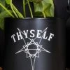 Death By Plants Home & Gifts Thyself Plant Pot | Black