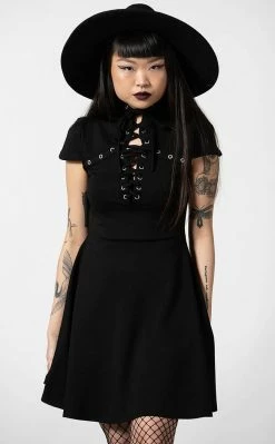 Killstar Tied Up Skater Dress