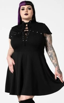 Killstar Tied Up Skater Dress