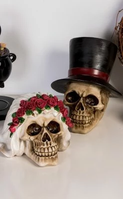 Gothic Gifts Home & Gifts 'Till Death Do Us Part Couple's Skulls