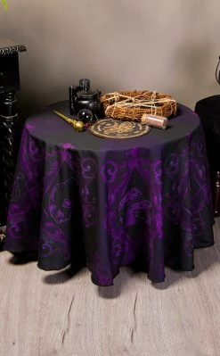 The Haunted Mansion Home & Gifts 'Tis The Season Tablecloth | Round