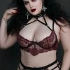 Killstar Clothing Tortured Souls Bra | Wine 1 Killstar Clothing Tortured Souls Bra | Wine