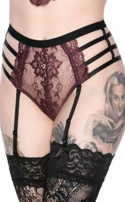 Killstar Tortured Souls Panty | Wine Clothing