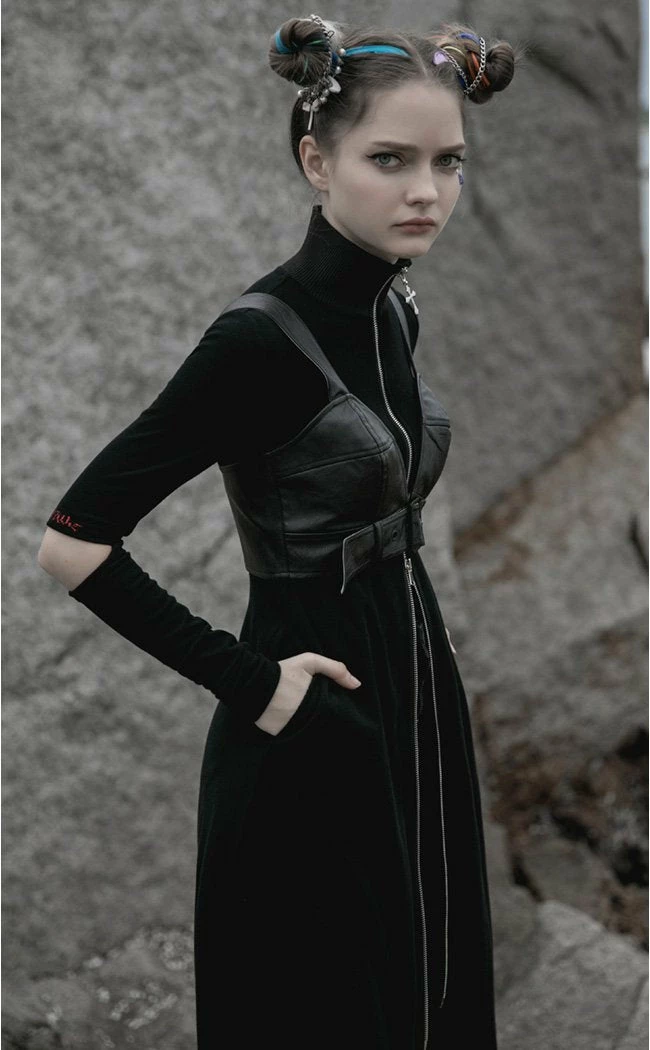 Punk Rave Clothing Tresspasser Biker Crop 4 Punk Rave Clothing Tresspasser Biker Crop