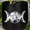 Death By Plants Triple Goddess Plant Pot | Black