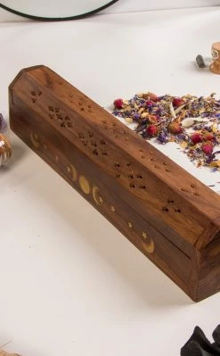 Triple Moon Box Incense Holder