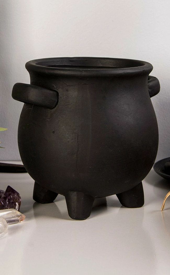 Homewares Home & Gifts Triple Moon Cauldron Plant Pot 5 Homewares Home & Gifts Triple Moon Cauldron Plant Pot