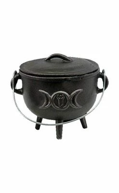 Cauldrons Triple Moon Tripod Cauldron Home Decor