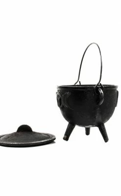 Cauldrons Triple Moon Tripod Cauldron Home Decor