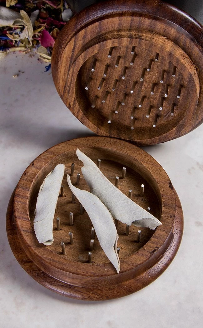 TB Home & Gifts Triple Moon Wooden Herb Grinder 5 TB Home & Gifts Triple Moon Wooden Herb Grinder