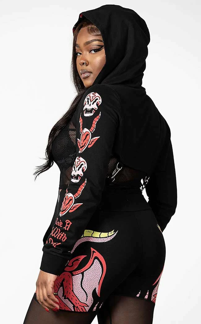 Killstar Clothing Troublemaker Cropped Hoodie 8 Killstar Clothing Troublemaker Cropped Hoodie