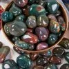 Crystals Witchcraft Tumbled Stones | Bloodstone 1 Crystals Witchcraft Tumbled Stones | Bloodstone