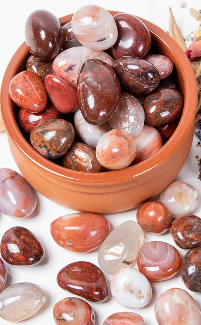 Crystals Tumbled Stones | Carnelian 3 Crystals Tumbled Stones | Carnelian