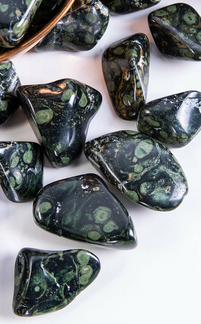 Crystals Witchcraft Tumbled Stones | Crocodile Jasper 4 Crystals Witchcraft Tumbled Stones | Crocodile Jasper