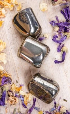 Crystals Witchcraft Tumbled Stones | Pyrite