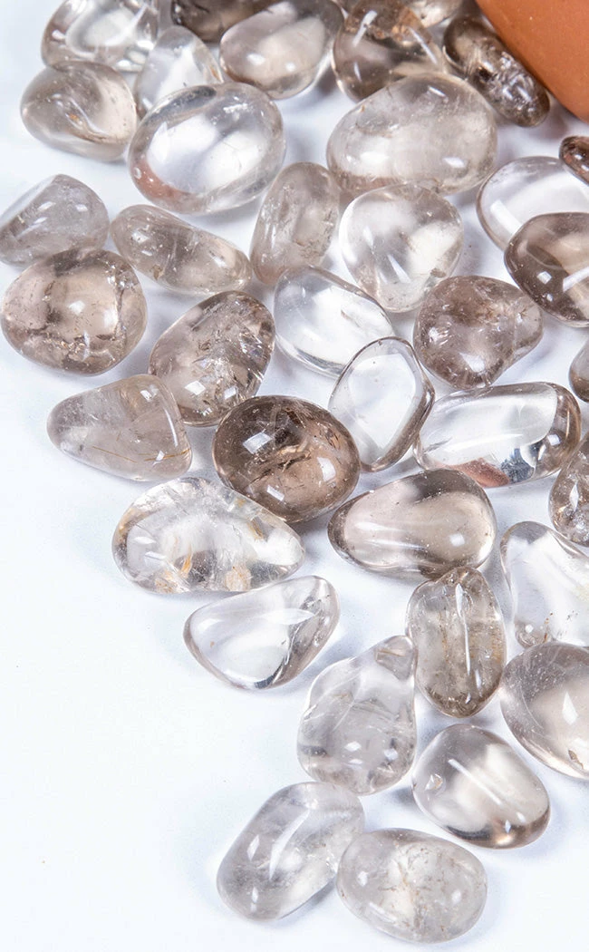 Crystals New Arrivals Tumbled Stones | Smoky Quartz 5 Crystals New Arrivals Tumbled Stones | Smoky Quartz