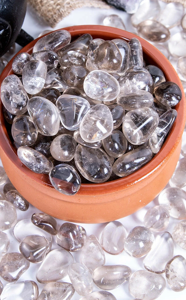 Crystals New Arrivals Tumbled Stones | Smoky Quartz 6 Crystals New Arrivals Tumbled Stones | Smoky Quartz