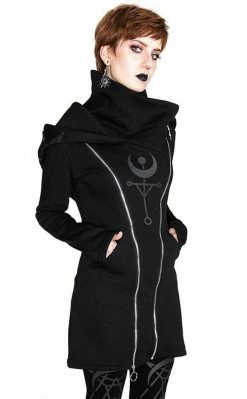 Restyle Clothing Twin Moon Hooded Jacket