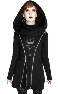 Restyle Clothing Twin Moon Hooded Jacket