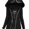 Restyle Clothing Twin Moon Hooded Jacket