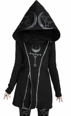 Restyle Clothing Twin Moon Hooded Jacket