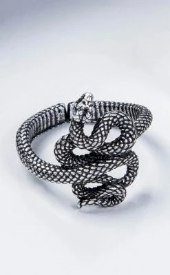 Gothic Jewellery Twisted Serpent Ring