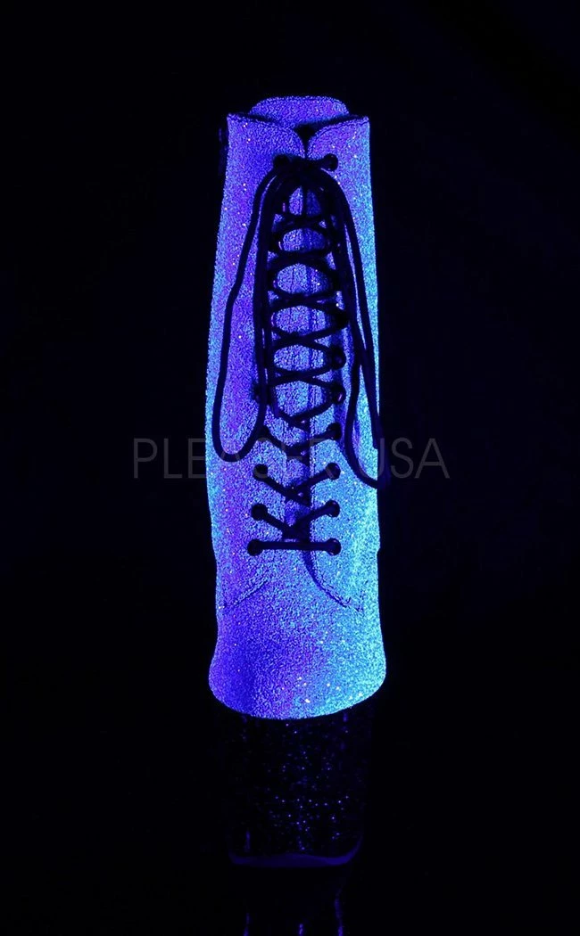 Pleaser Pole Shoes UNICORN-1020G Iridescent Glitter Ankle Boots 4 Pleaser Pole Shoes UNICORN-1020G Iridescent Glitter Ankle Boots