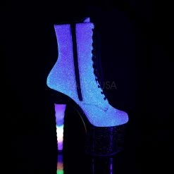 Pleaser Pole Shoes UNICORN-1020G Iridescent Glitter Ankle Boots 11 Pleaser Pole Shoes UNICORN-1020G Iridescent Glitter Ankle Boots