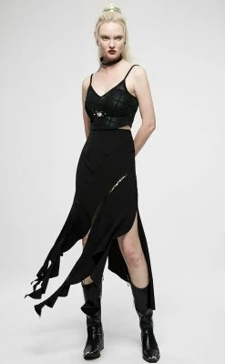 Punk Rave Clothing Unfortunate Soul Maxi Skirt