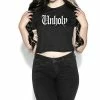 BlackCraft Unholy Flowy Crop Tee Clothing 1 BlackCraft Unholy Flowy Crop Tee Clothing