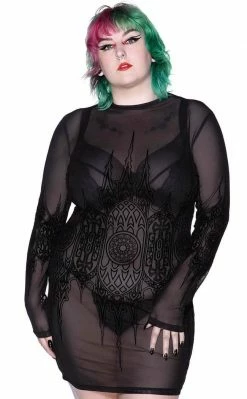 Killstar Clothing Unholy Matrimony Mesh Dress