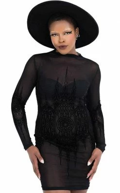 Killstar Clothing Unholy Matrimony Mesh Dress
