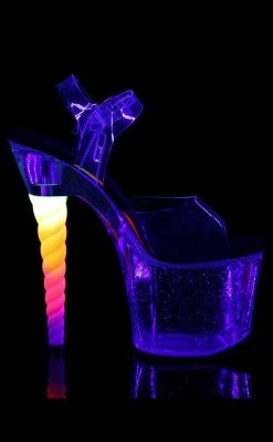Pleaser Unicorn-708 Black/Clear Heels Pole Shoes 11 Pleaser Unicorn-708 Black/Clear Heels Pole Shoes