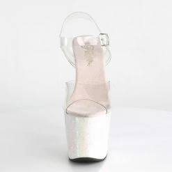 Pleaser Pole Shoes Unicorn-708LG Opal Glitter Heels
