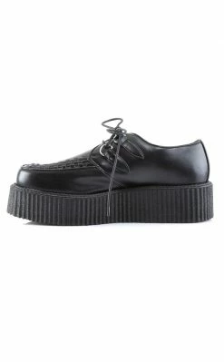 Demonia V-CREEPER-502 Black Vegan Leather Creepers 9 Demonia V-CREEPER-502 Black Vegan Leather Creepers