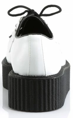 Demonia V-CREEPER-502 White Vegan Leather Creepers Shoes 10 Demonia V-CREEPER-502 White Vegan Leather Creepers Shoes