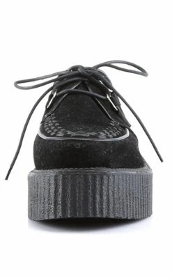 Demonia V-CREEPER-502S Black Vegan Suede Creepers