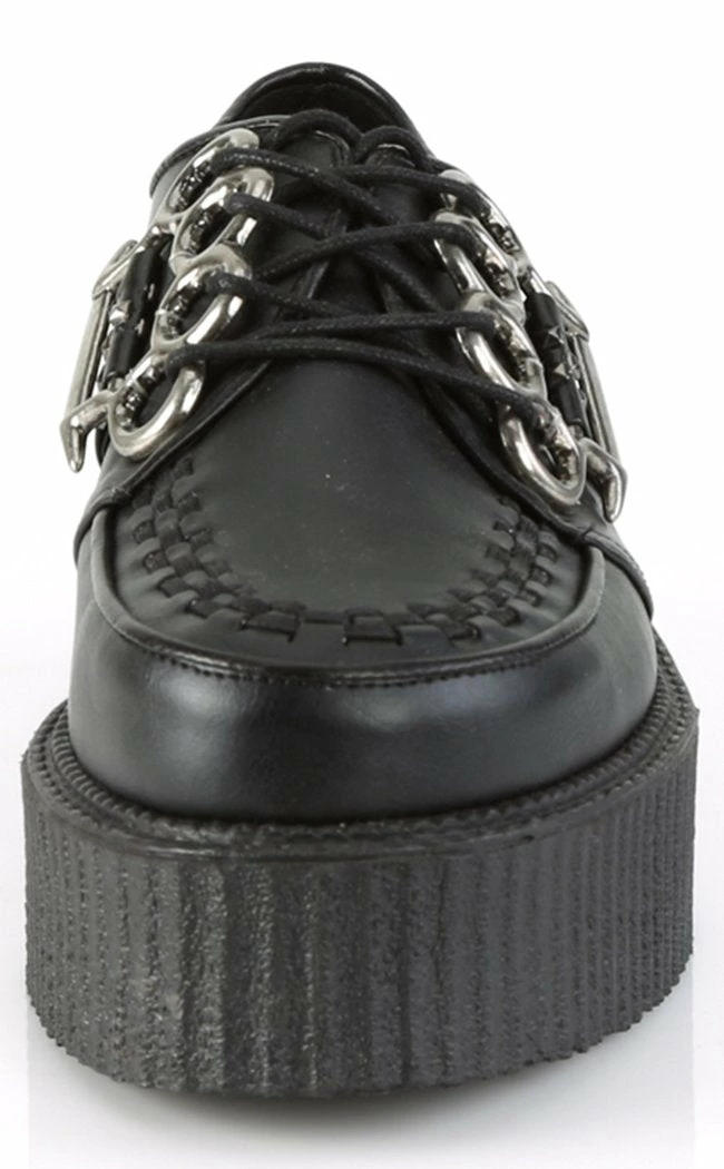 Demonia V-CREEPER-516 Black Vegan Leather Creepers Shoes 4 Demonia V-CREEPER-516 Black Vegan Leather Creepers Shoes