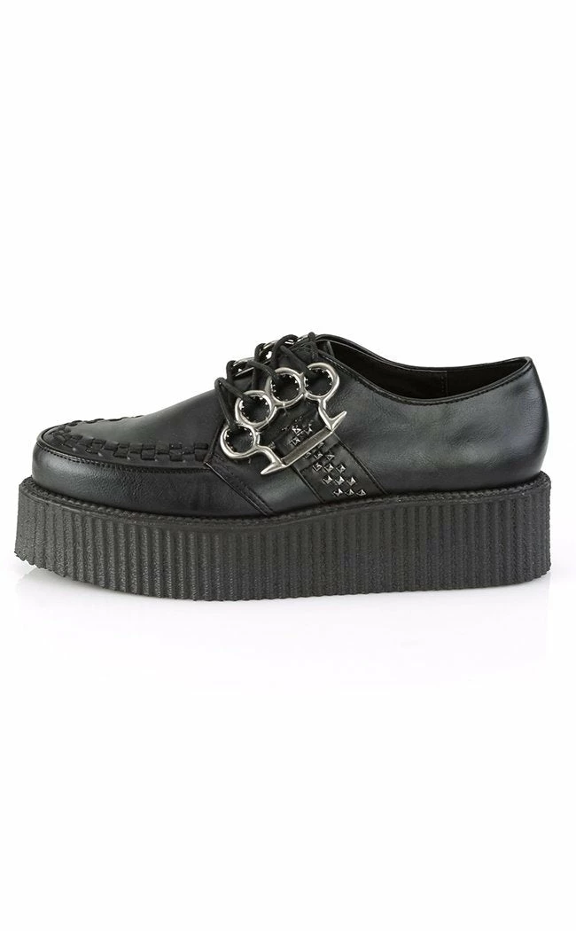 Demonia V-CREEPER-516 Black Vegan Leather Creepers Shoes 5 Demonia V-CREEPER-516 Black Vegan Leather Creepers Shoes
