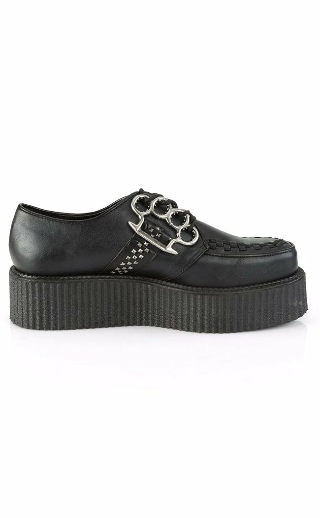 Demonia V-CREEPER-516 Black Vegan Leather Creepers Shoes 7 Demonia V-CREEPER-516 Black Vegan Leather Creepers Shoes