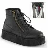 Demonia V-CREEPER-571 Black Vegan Leather Creeper Boots